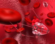 nanbots attached to blood cells